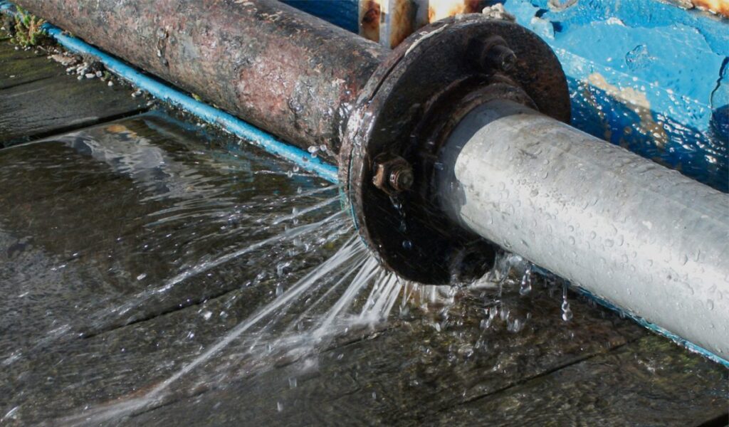 fuga de agua